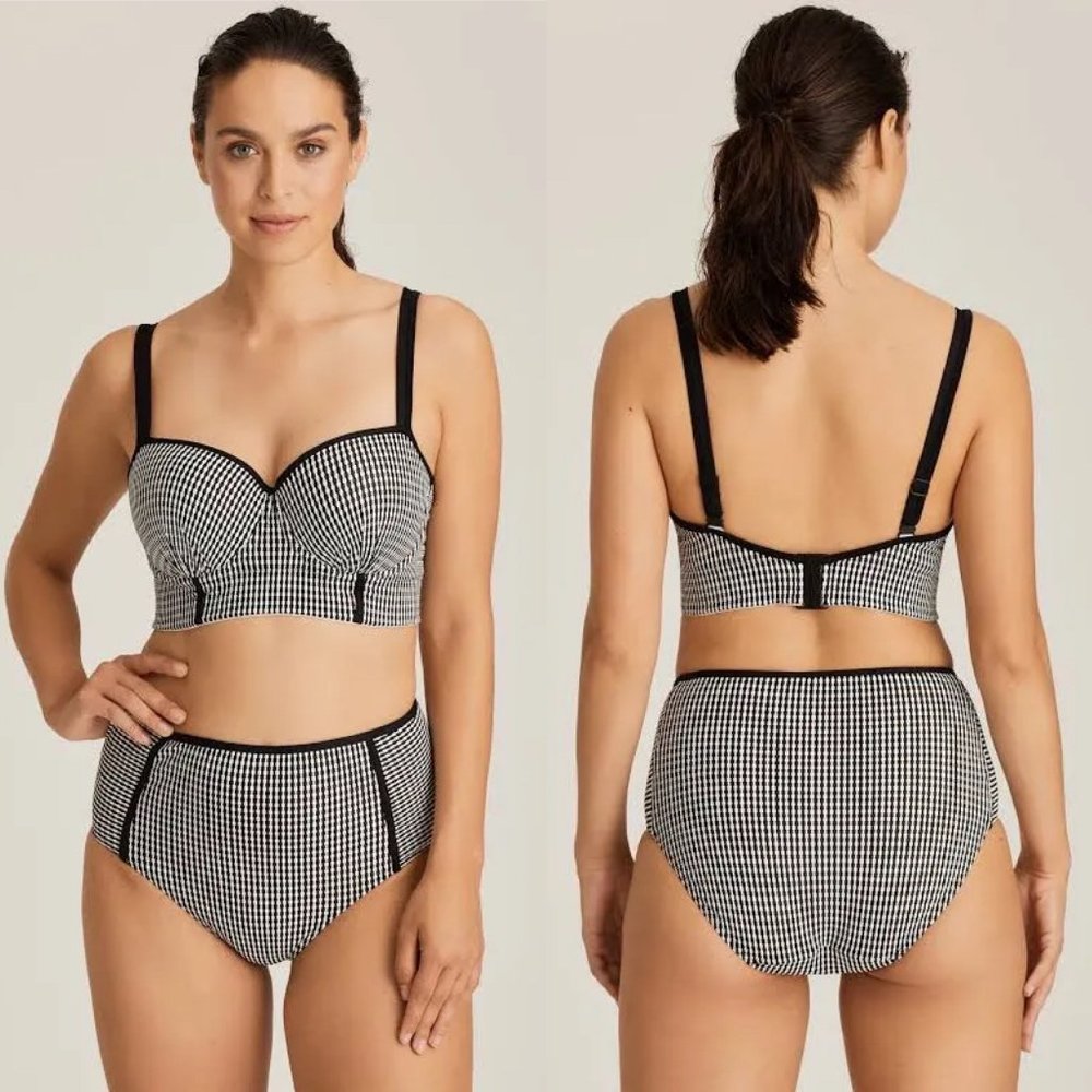 Prima Donna Swim Set | NWT Atlas Bikini | Sizes: 36F & M (UK) | Black & White